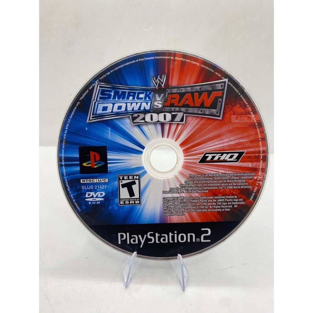 WWE SmackDown vs. Raw 2007 (Sony PlayStation 2 PS2 2006) DISC ONLY